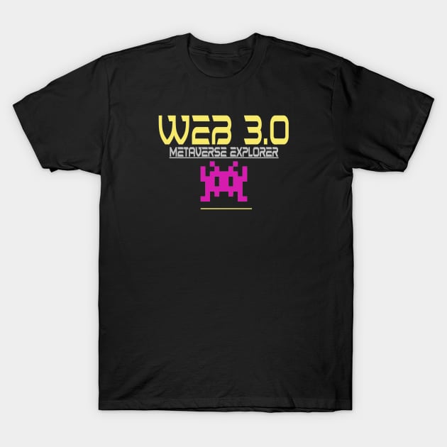 Web 3 Gaming Sci Fi Explorer T-Shirt by PlanetMonkey